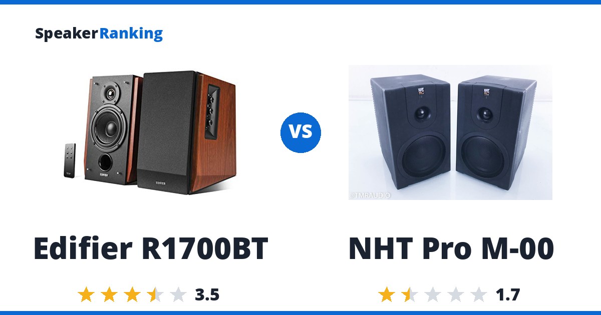 Edifier R1700BT vs NHT Pro M-00