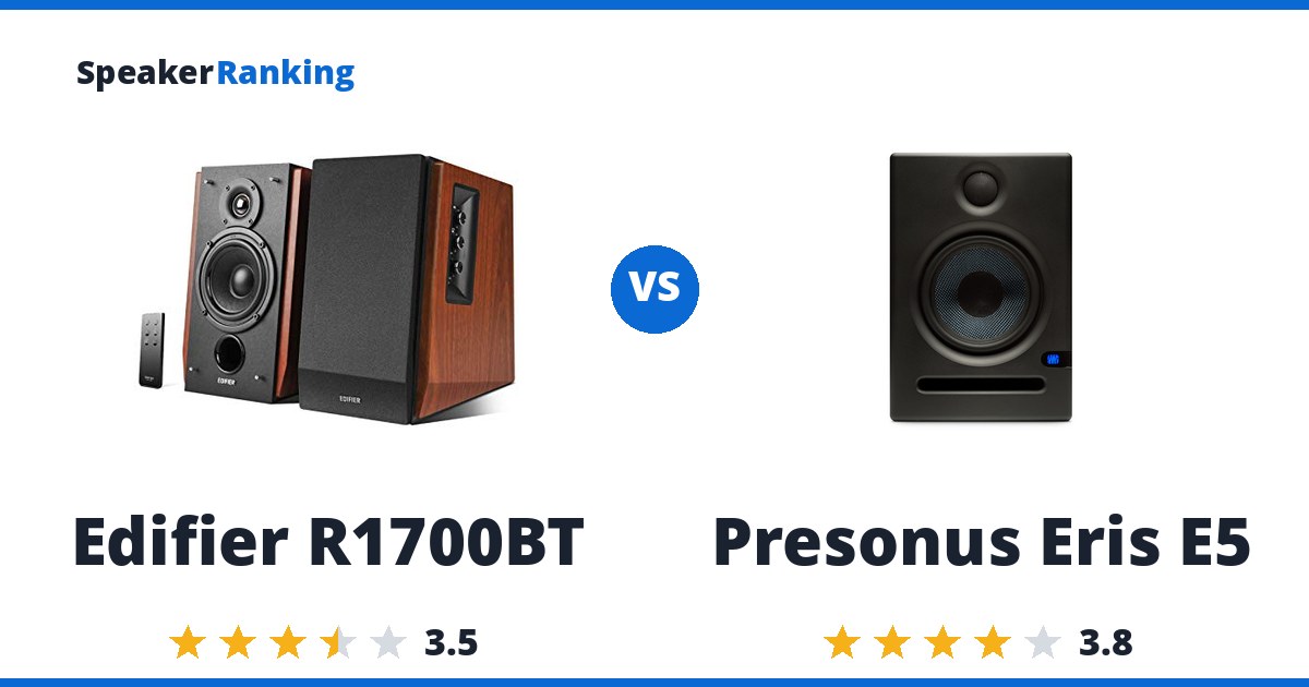 Edifier R1700BT vs Presonus Eris E5