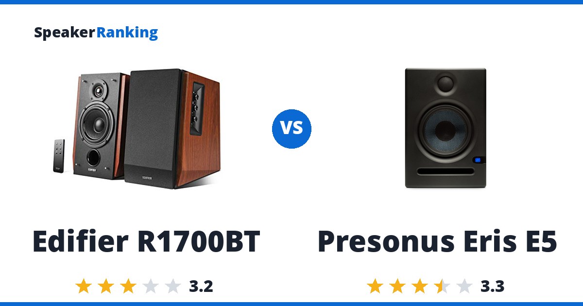 Edifier R1700BT vs Presonus Eris E5