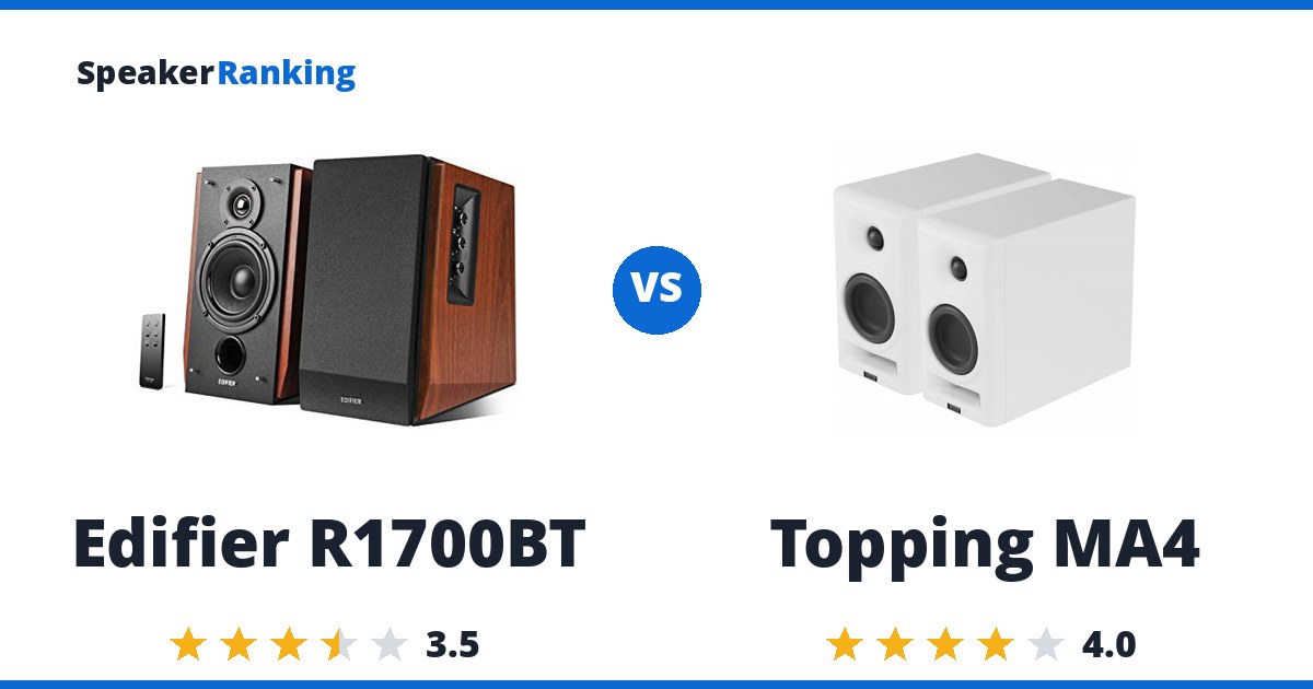 Edifier R1700BT vs Topping MA4