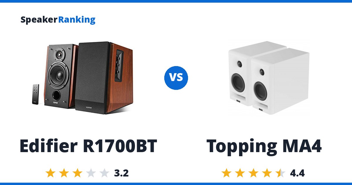 Edifier R1700BT vs Topping MA4