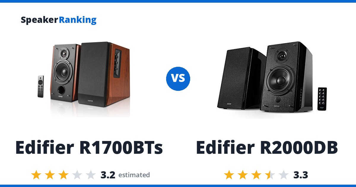 Edifier R1700BTs vs Edifier R2000DB
