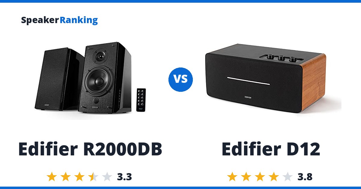 Edifier R2000DB vs Edifier D12
