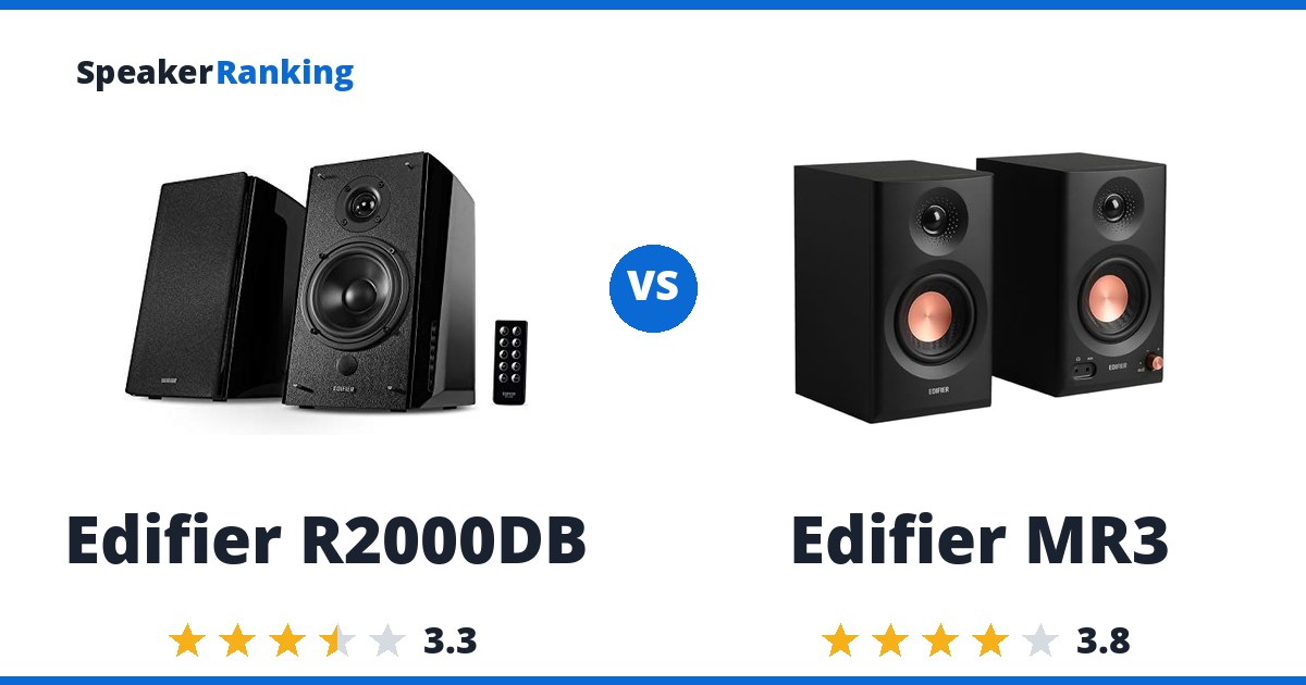Edifier R2000DB vs Edifier MR3