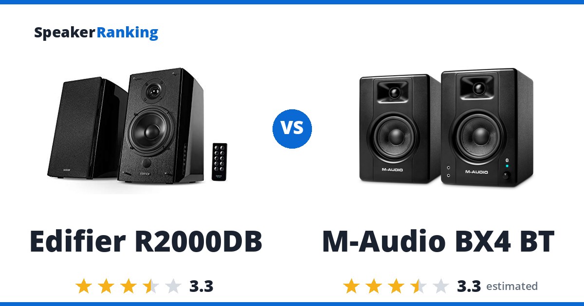 Edifier R2000DB vs M-Audio BX4 BT