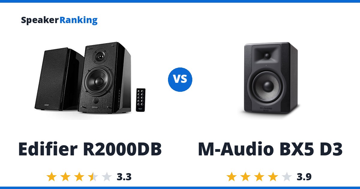 Edifier R2000DB vs M-Audio BX5 D3
