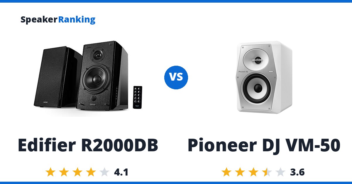 Edifier R2000DB vs Pioneer DJ VM-50