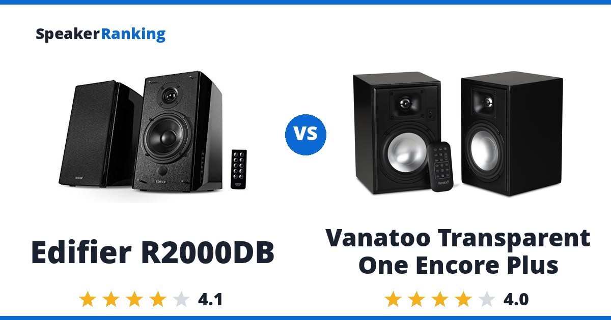 Edifier R2000DB vs Vanatoo Transparent One Encore Plus