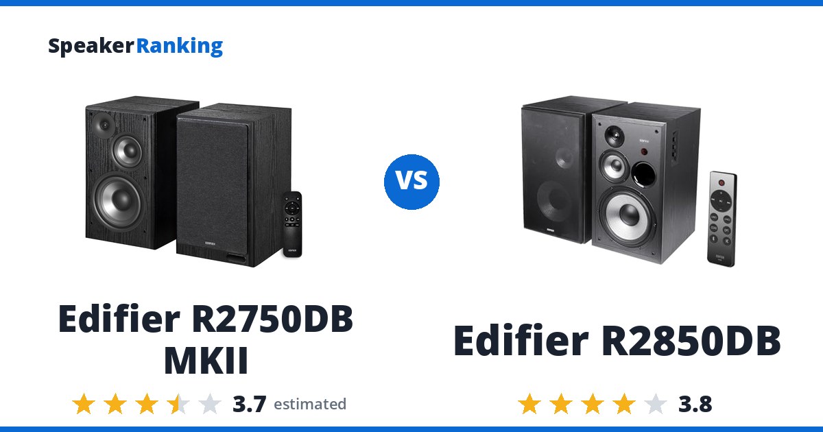 Edifier R2750DB MKII vs Edifier R2850DB