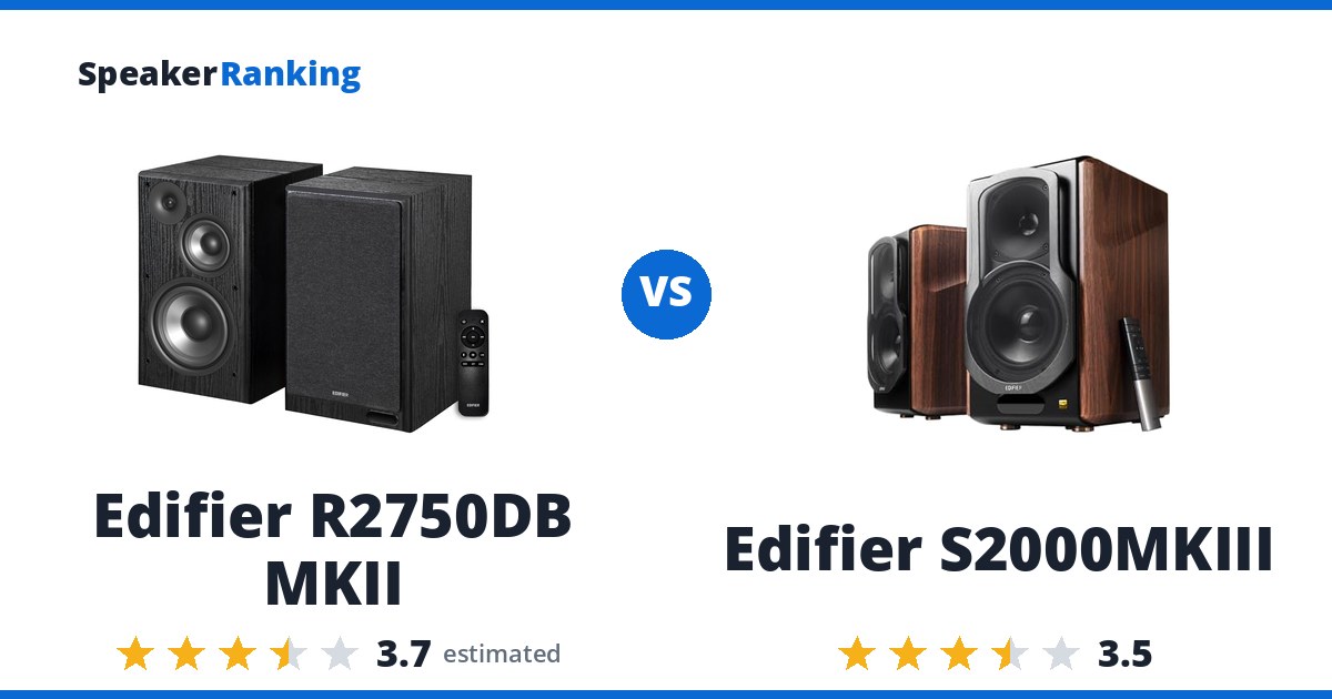 Edifier R2750DB MKII vs Edifier S2000MKIII