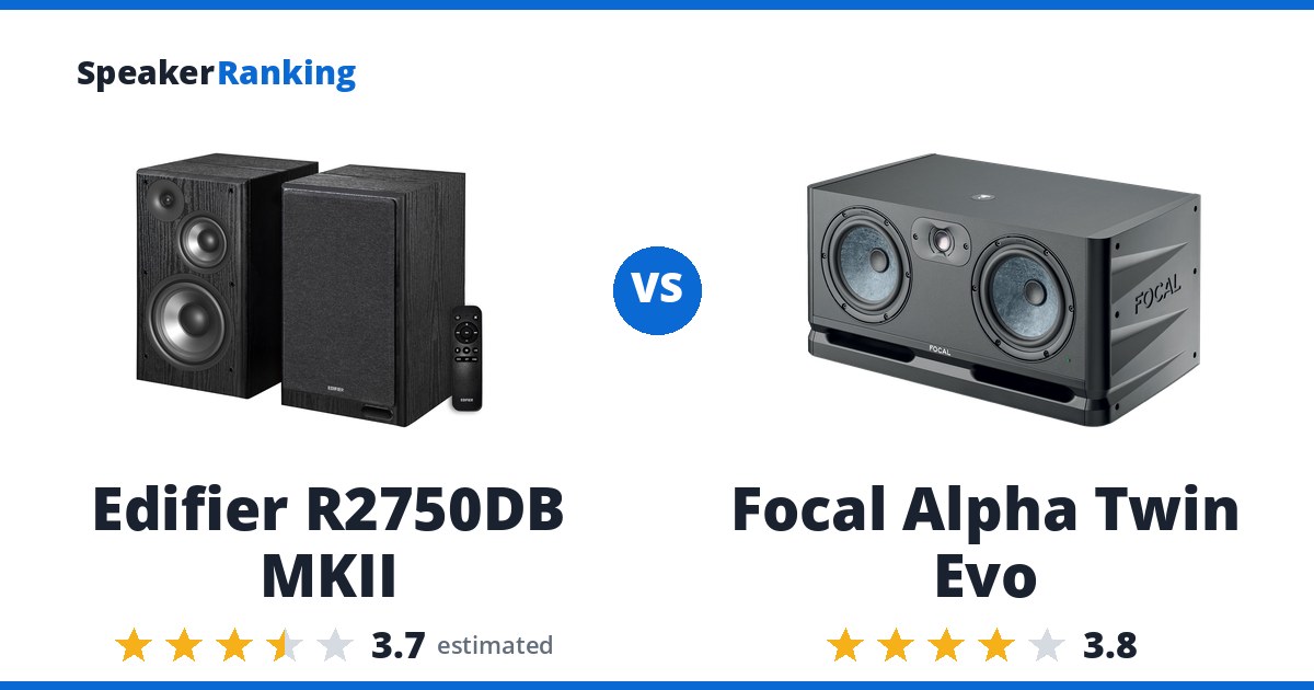 Edifier R2750DB MKII vs Focal Alpha Twin Evo