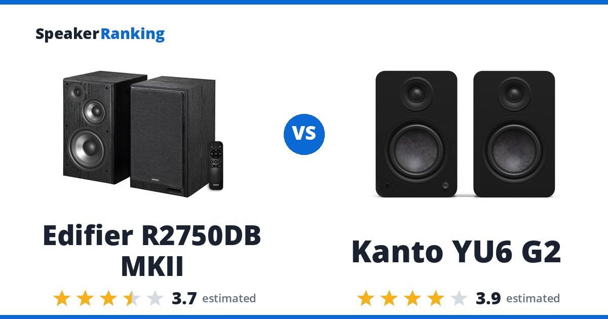 Edifier R2750DB MKII vs Kanto YU6 G2