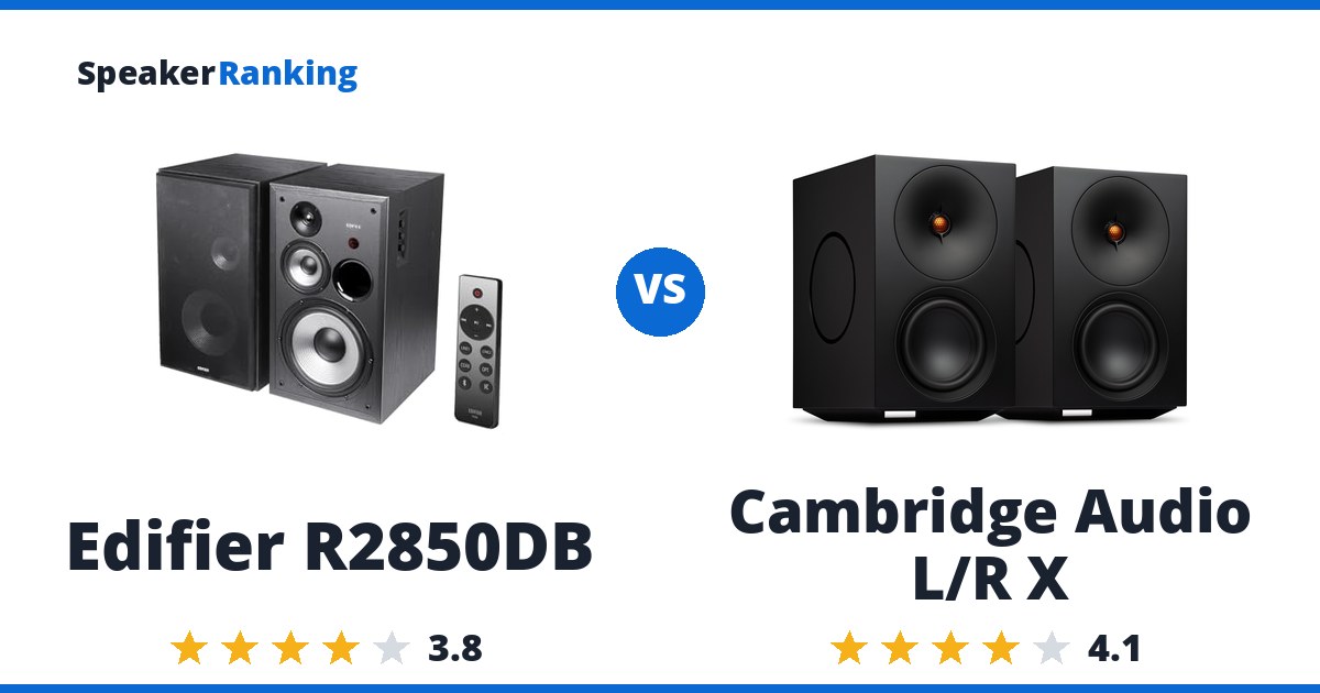 Edifier R2850DB vs Cambridge Audio L/R X