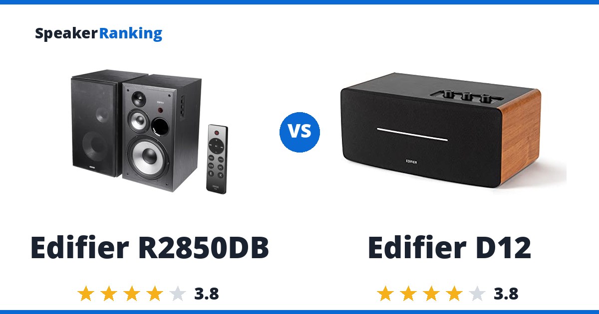 Edifier R2850DB vs Edifier D12