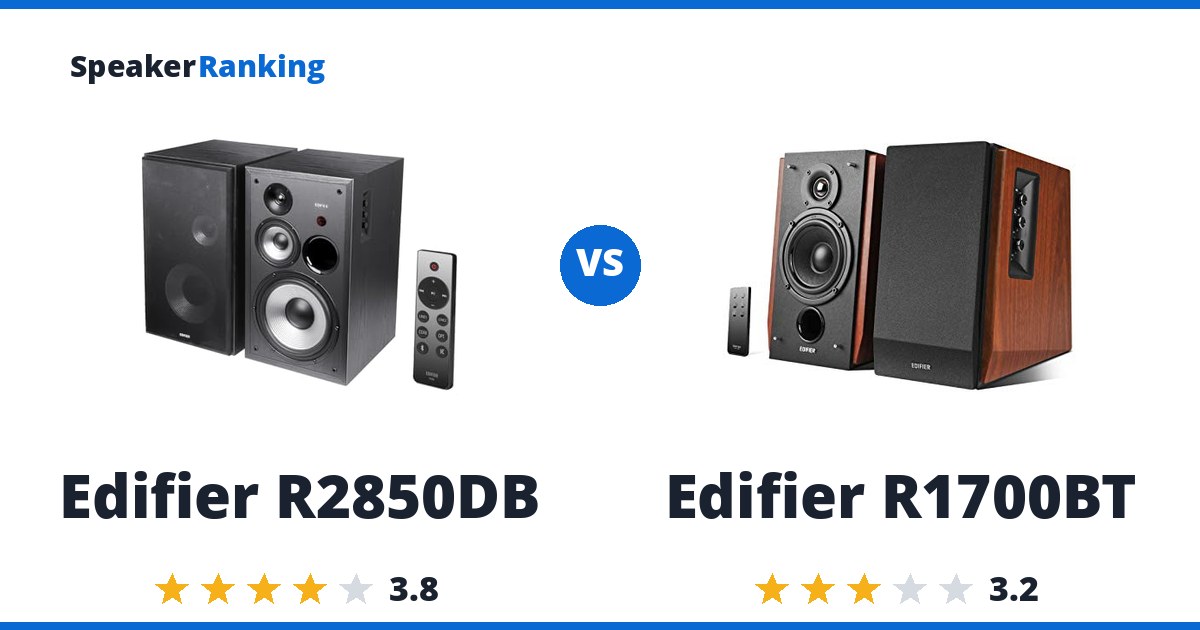 Edifier R2850DB vs Edifier R1700BT