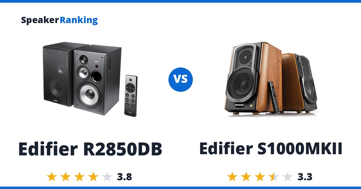 Edifier R2850DB vs Edifier S1000MKII