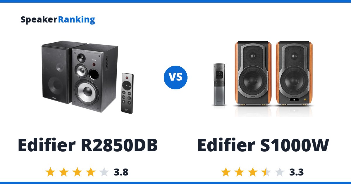 Edifier R2850DB vs Edifier S1000W