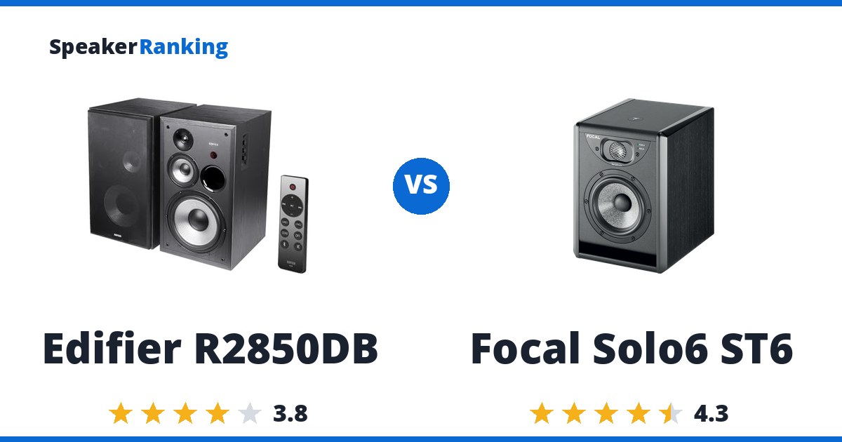 Edifier R2850DB vs Focal Solo6 ST6