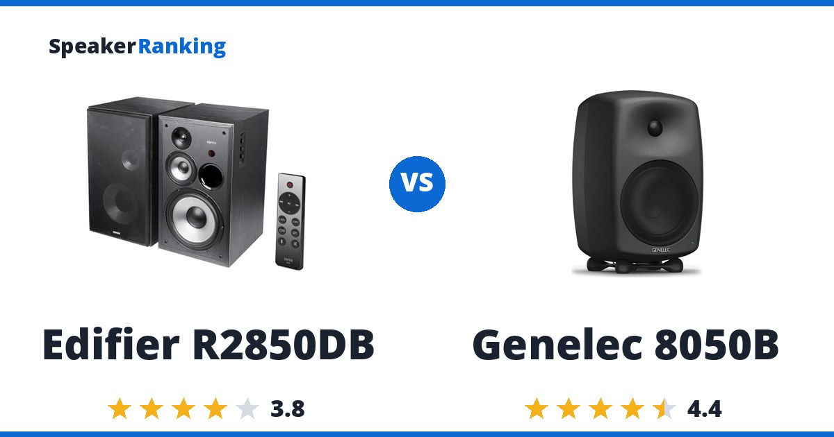 Edifier R2850DB vs Genelec 8050B