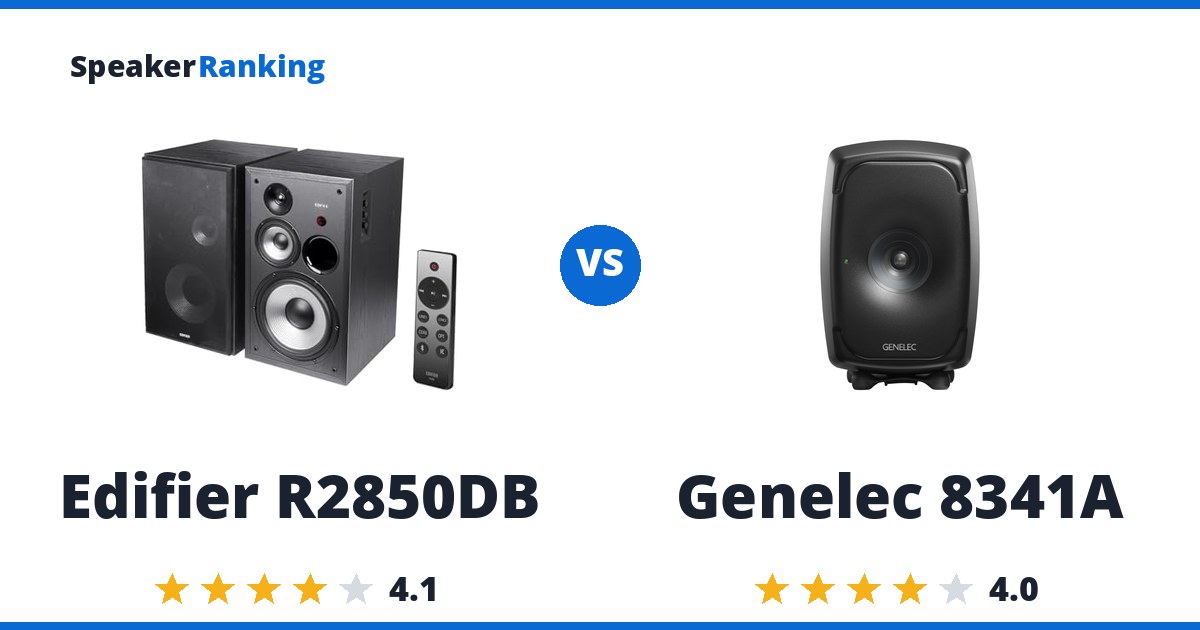 Edifier R2850DB vs Genelec 8341A