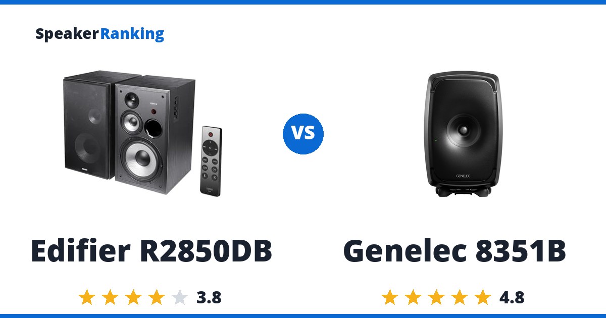Edifier R2850DB vs Genelec 8351B