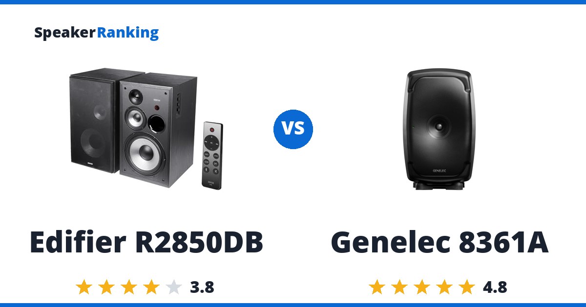 Edifier R2850DB vs Genelec 8361A