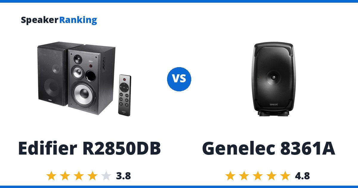 Edifier R2850DB vs Genelec 8361A
