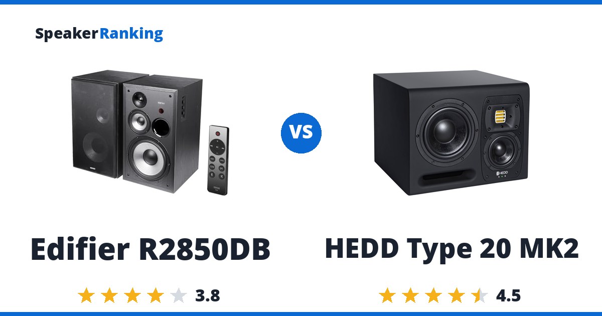 Edifier R2850DB vs HEDD Type 20 MK2