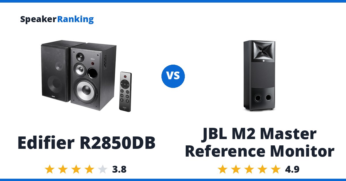 Edifier R2850DB vs JBL M2 Master Reference Monitor