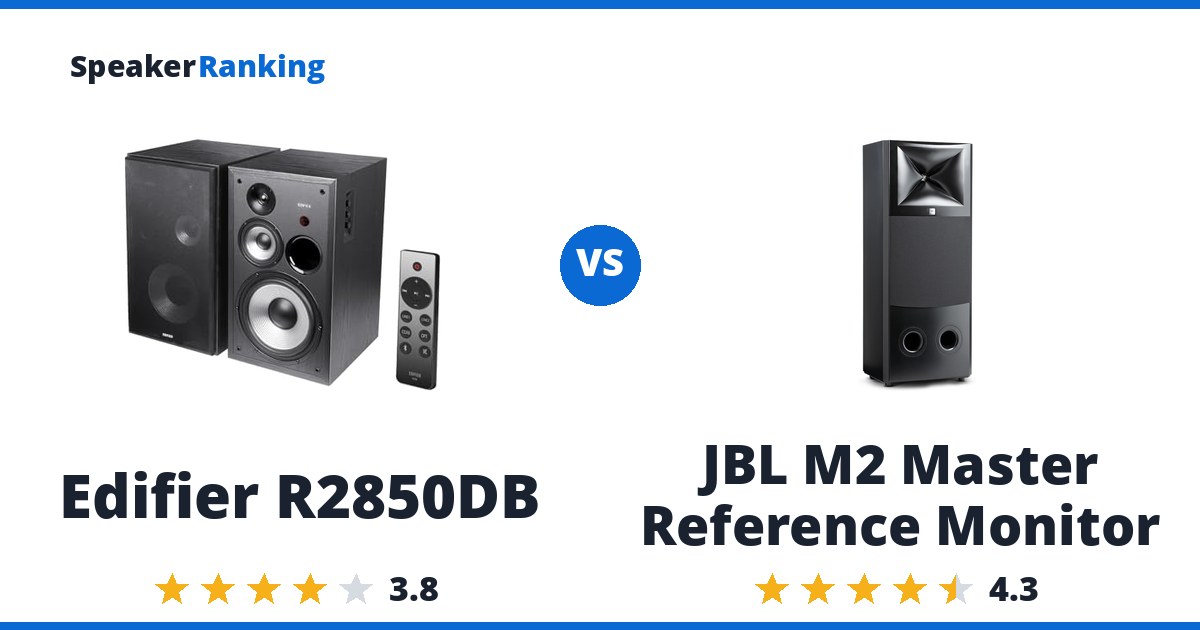 Edifier R2850DB vs JBL M2 Master Reference Monitor