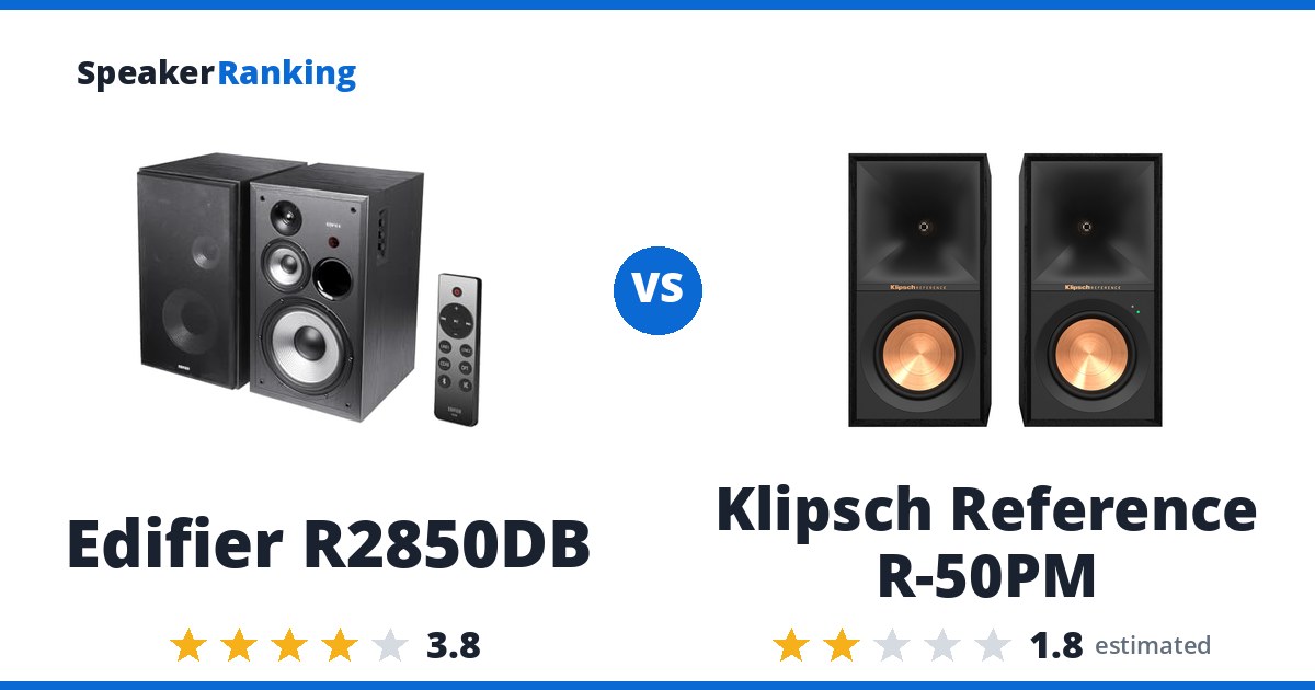 Edifier R2850DB vs Klipsch Reference R-50PM