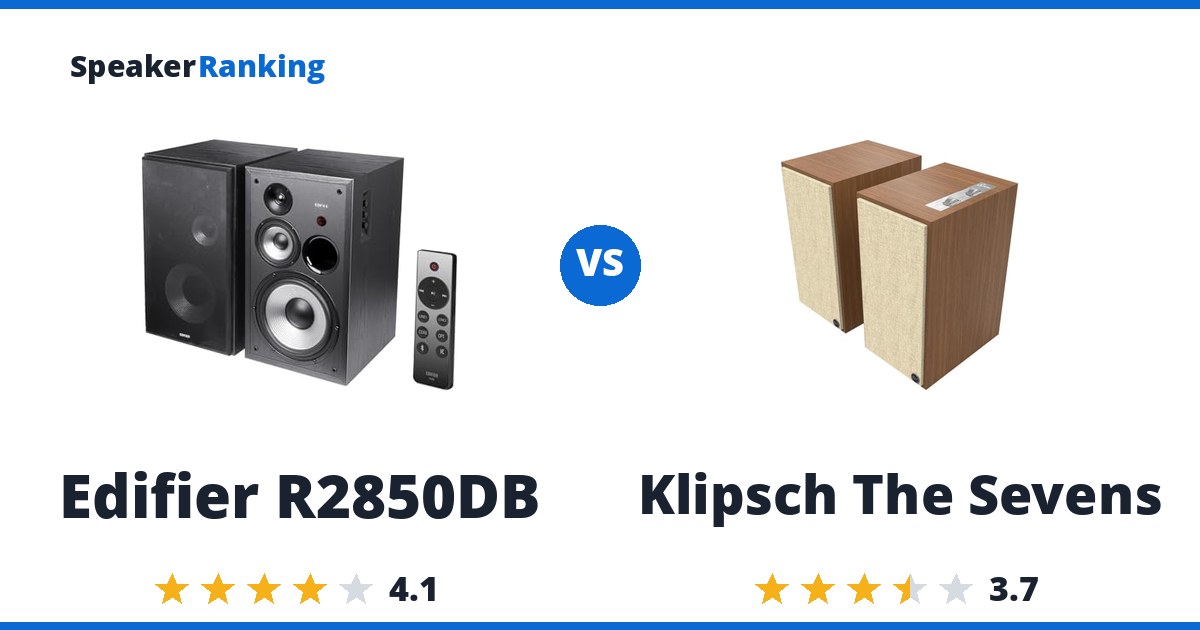 Edifier R2850DB vs Klipsch The Sevens