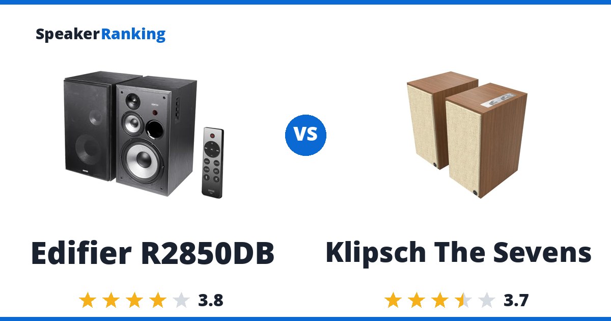 Edifier R2850DB vs Klipsch The Sevens