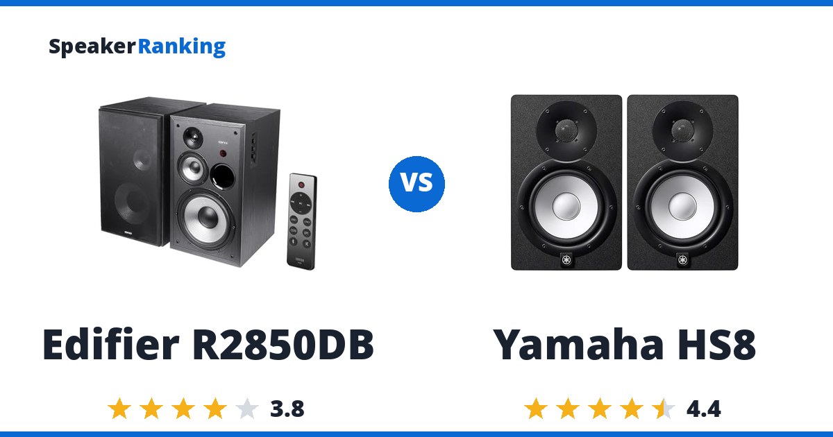 Edifier R2850DB vs Yamaha HS8