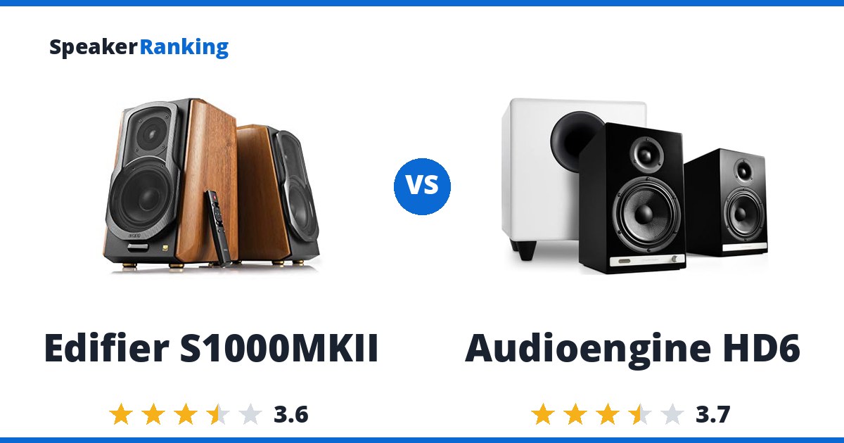 Edifier S1000MKII vs Audioengine HD6