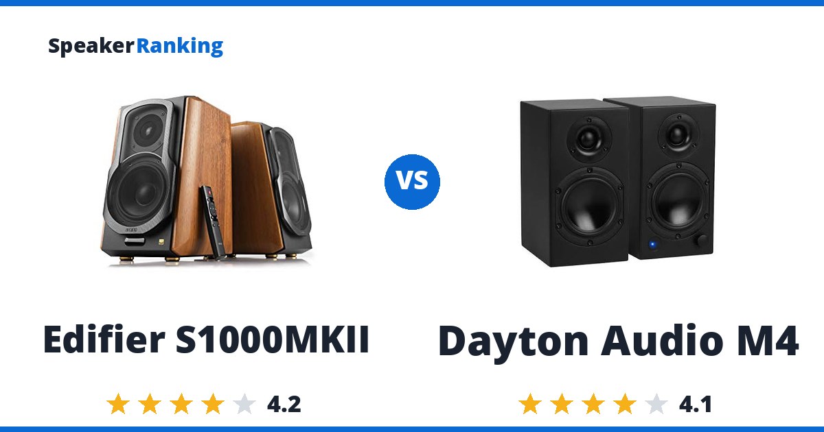 Edifier S1000MKII vs Dayton Audio M4