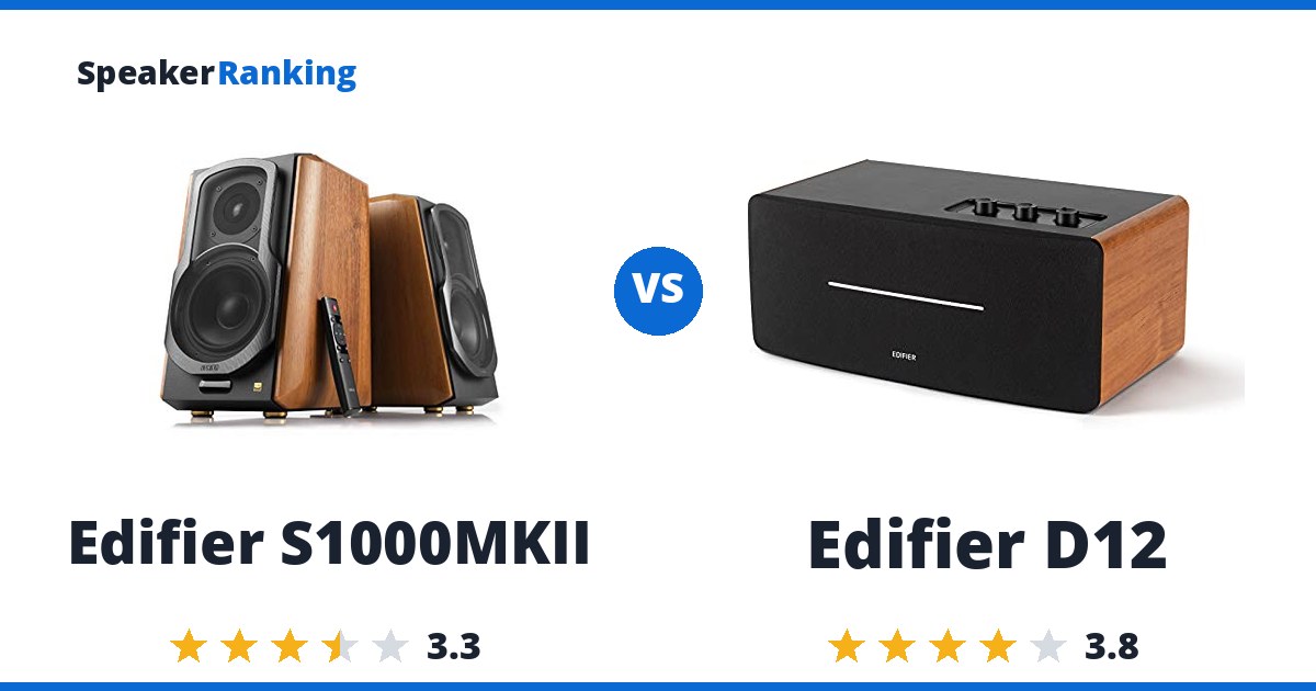 Edifier S1000MKII vs Edifier D12