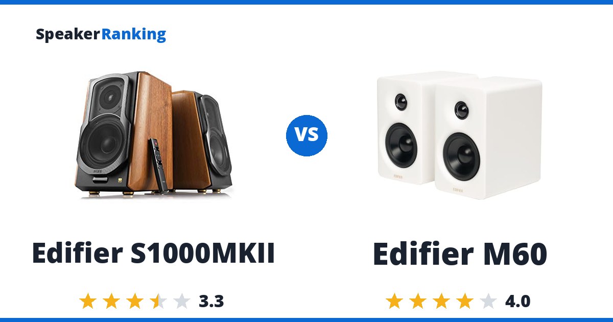 Edifier S1000MKII vs Edifier M60