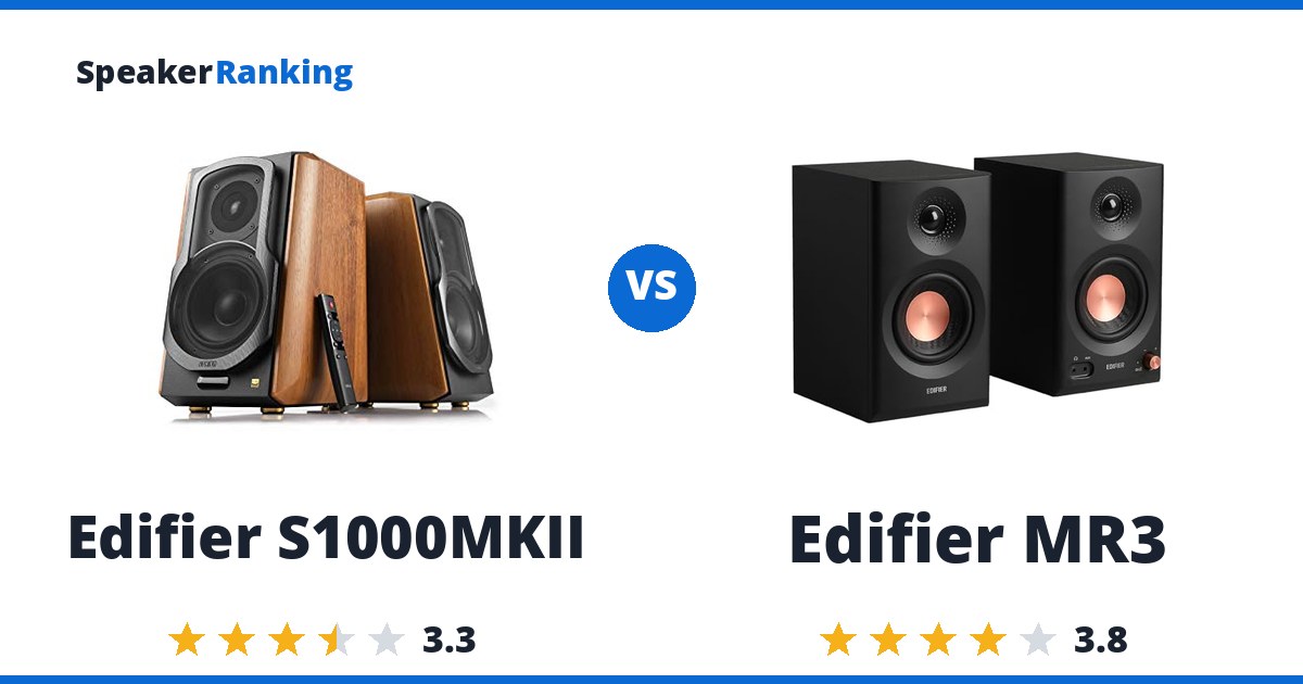 Edifier S1000MKII vs Edifier MR3