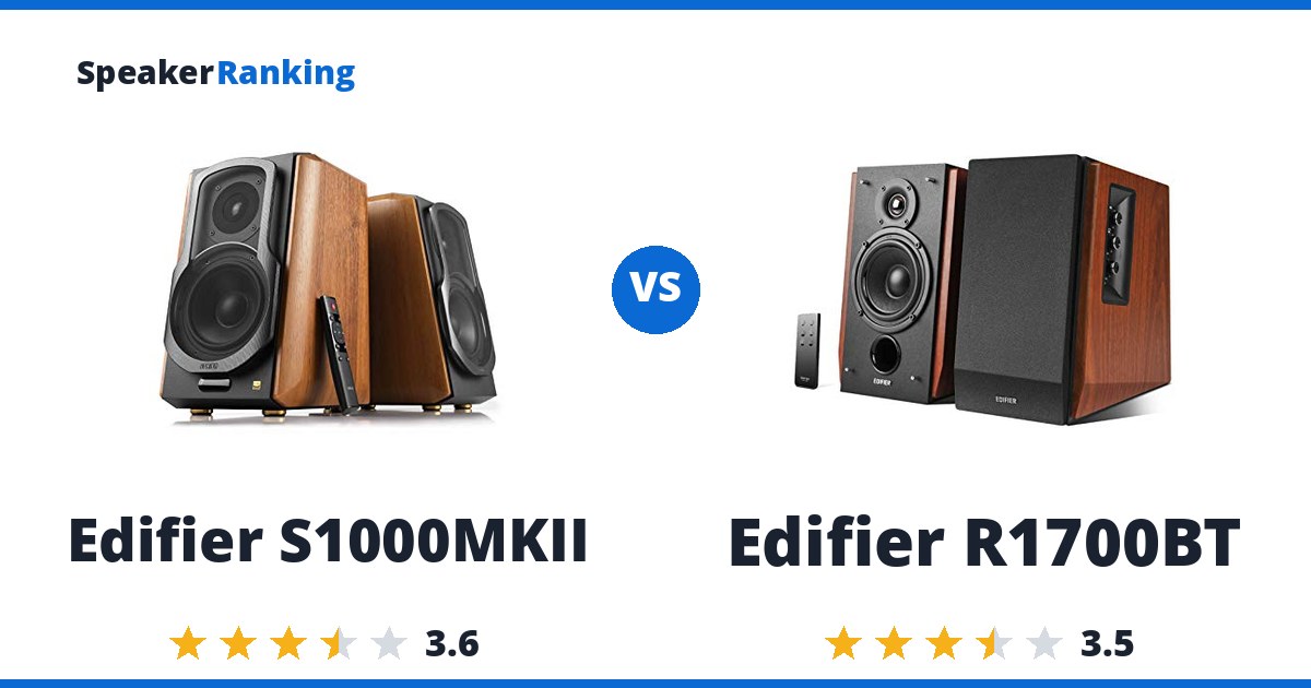 Edifier S1000MKII vs Edifier R1700BT