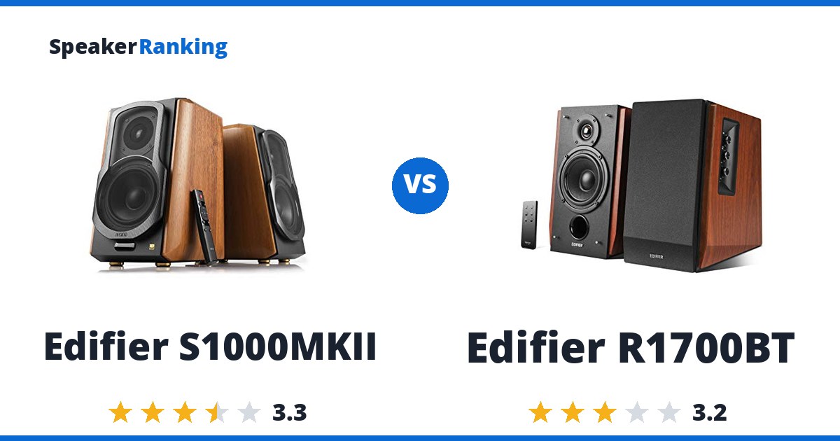 Edifier S1000MKII vs Edifier R1700BT