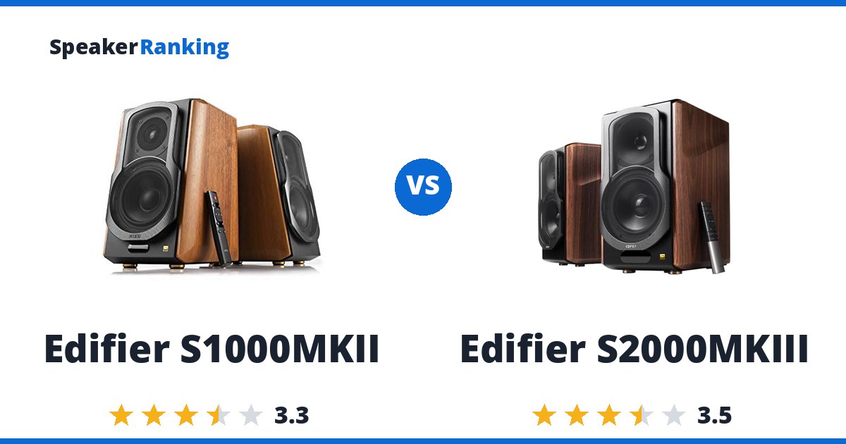 Edifier S1000MKII vs Edifier S2000MKIII
