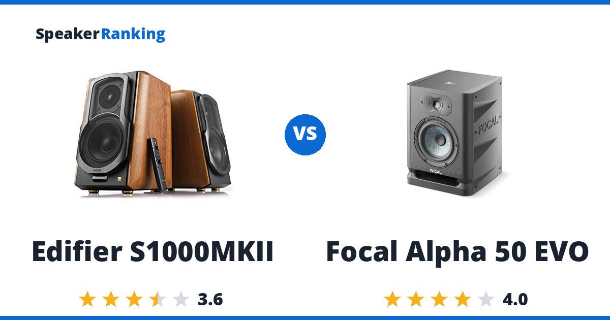 Edifier S1000MKII vs Focal Alpha 50 EVO