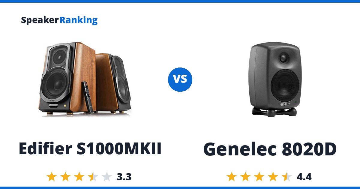 Edifier S1000MKII vs Genelec 8020D