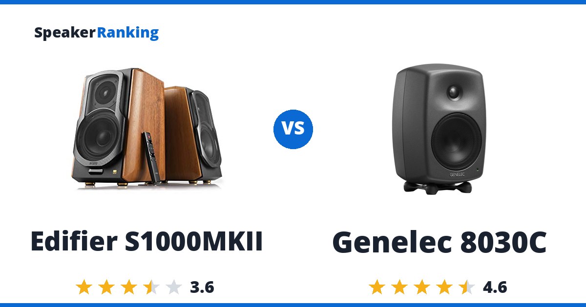 Edifier S1000MKII vs Genelec 8030C