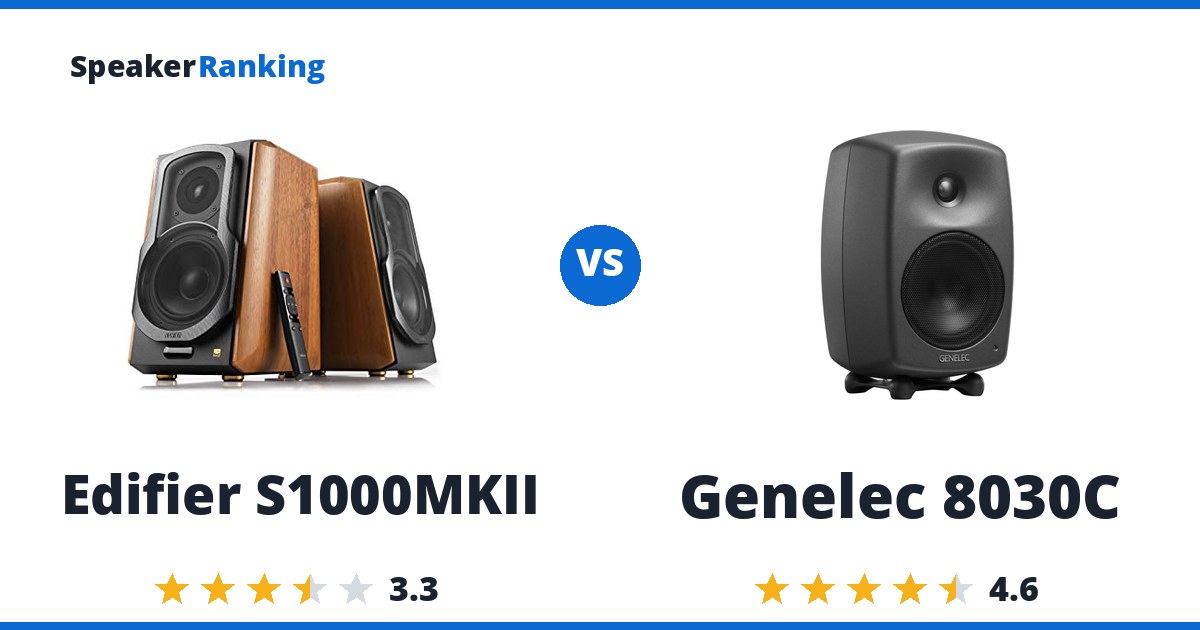 Edifier S1000MKII vs Genelec 8030C