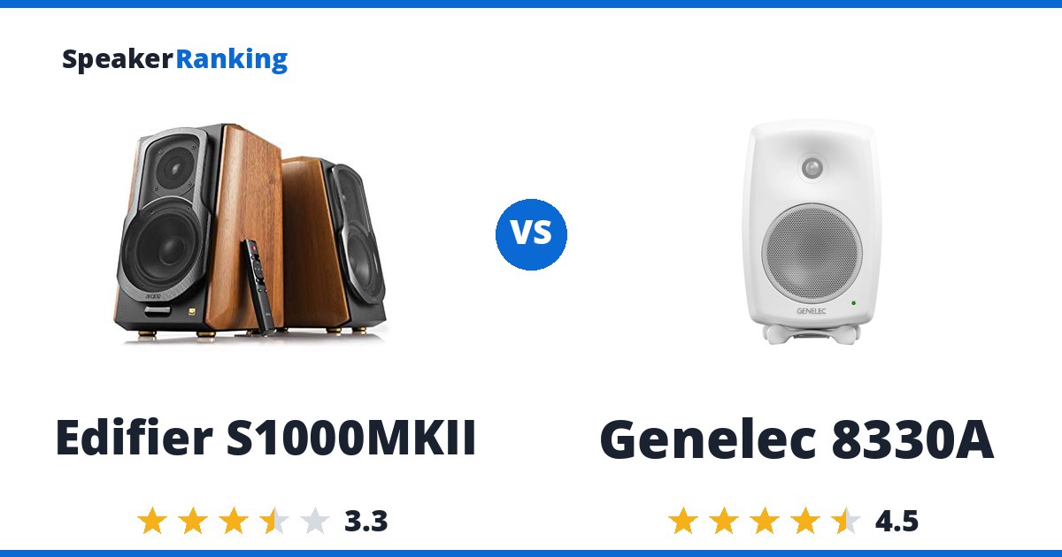 Edifier S1000MKII vs Genelec 8330A