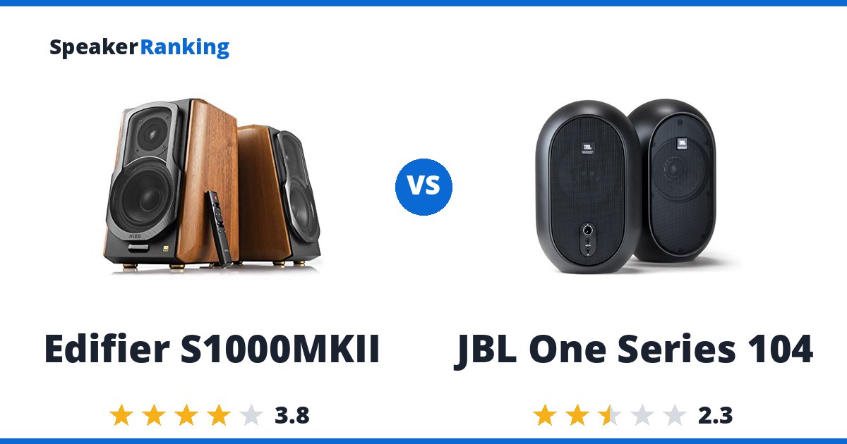 Edifier S1000MKII vs JBL One Series 104