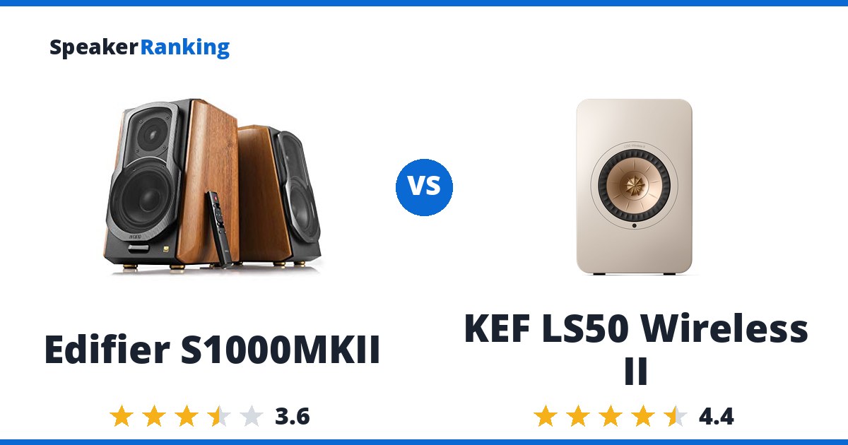Edifier S1000MKII vs KEF LS50 Wireless II