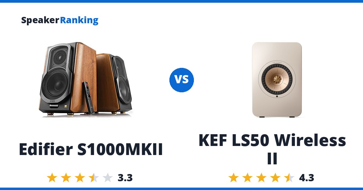 Edifier S1000MKII vs KEF LS50 Wireless II